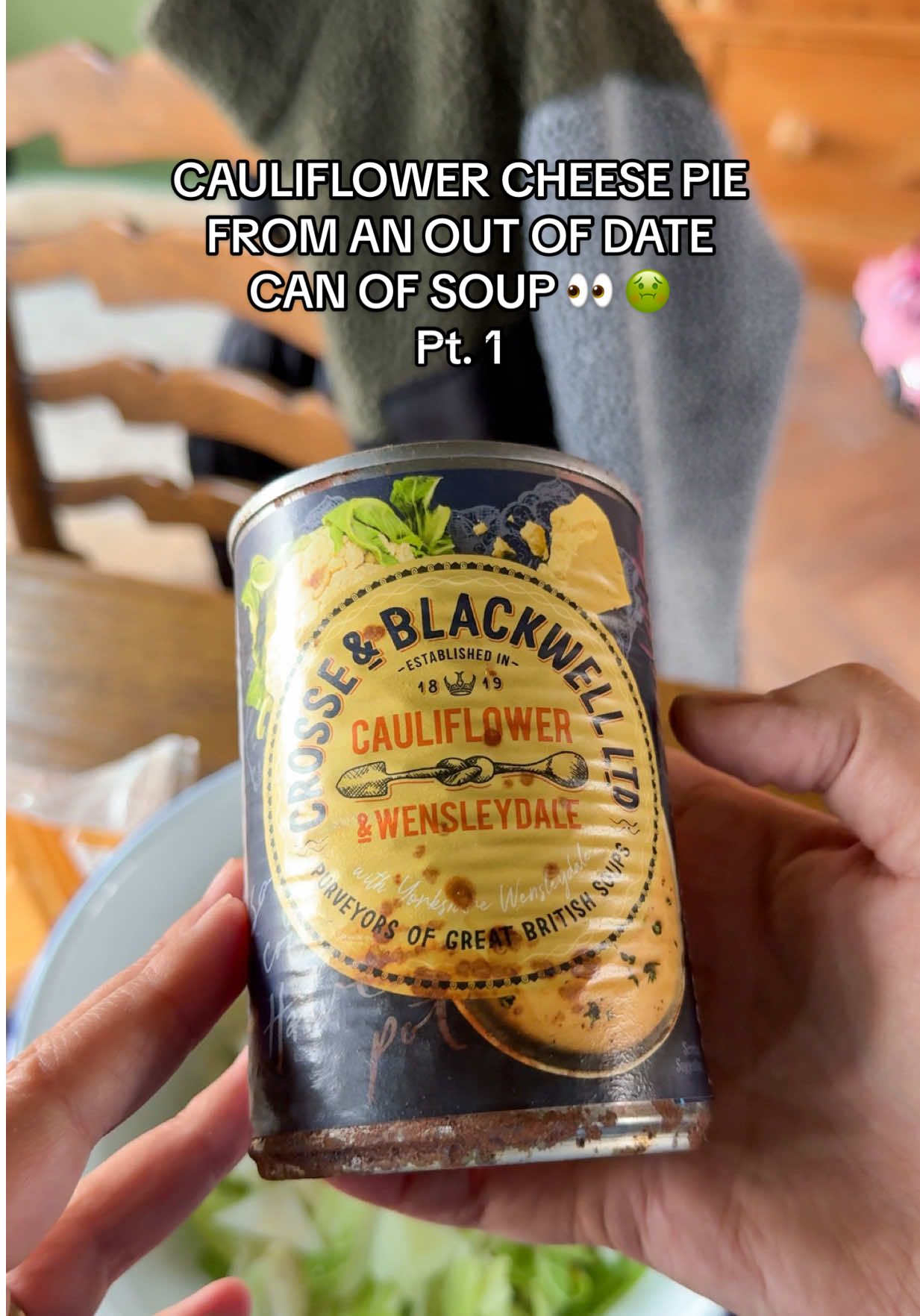 episode one of out of date & delicious 🥦🥧 turning a forgotten can of soup into the ultimate cauliflower cheese pie. budget-friendly, zero waste & pure comfort food. who else loves a thrifty kitchen hack? 💛  #Budgeting #cauliflowercheese #budgetmeals #zerowastecooking #nospendchallenge 