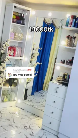 Replying to @Marvelous💋❤️‍🔥 apu bag Organizer Shelf price 4k r vanity price 10k ❤️#vanity #FYP #ফর_ইউতে_যাবে_কী? #foryoupage 