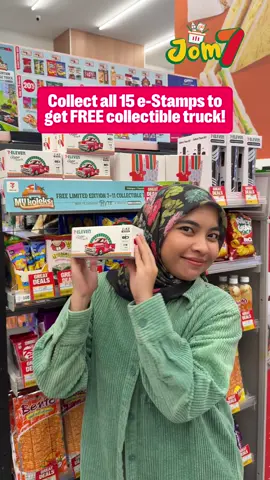 [𝗝𝗢𝗠𝟳] Double e-Stamps, double limited edition Collectible Trucks? 🤭🛻 Kumpul 15 e-Stamps dengan cepat bila spend minimum RM10 dengan barang-barang double e-Stamps ni! 😏 Get it now at 7-Eleven! #7ElevenMalaysia #JOM7 #MYkoleksi #Deals #Promo #7EMYeksklusif
