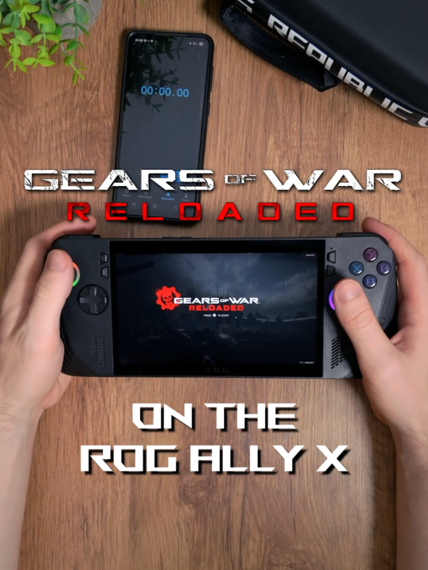Gears of War Reloaded on the ROG Ally X ⚙️💀 #Gearsofwar #gearsofwarreloaded #GOW #ROG #ROGAlly #Handheld #Gametok #Handheldgaming #techtok #Tech #Gaming #technology #ROGAllyX #pcgaming