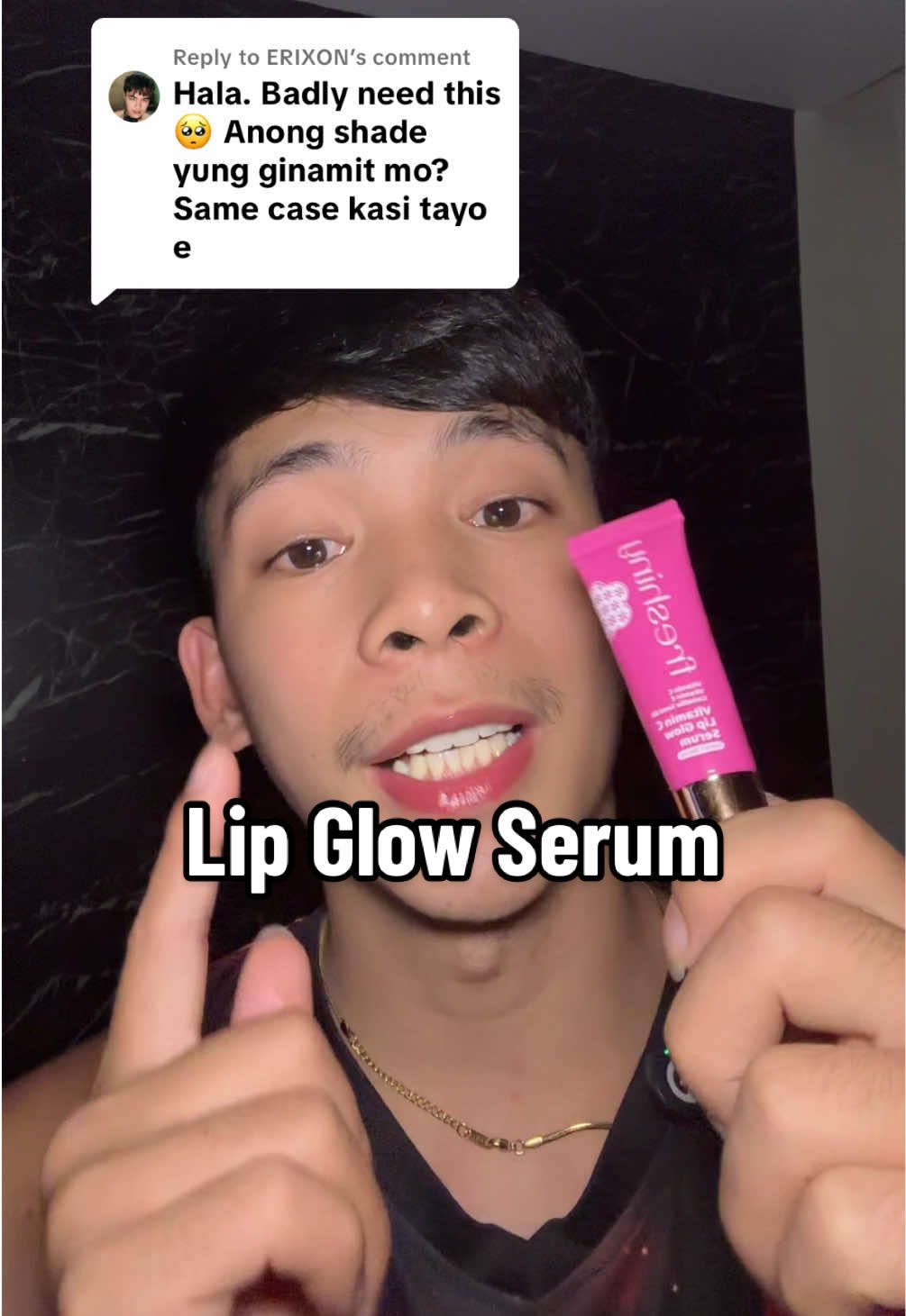 Replying to @ERIXON #CerealCerdik Eto na shade ginagamit ko lods✨ #lipserum #freshinylipserum #lipgloss 