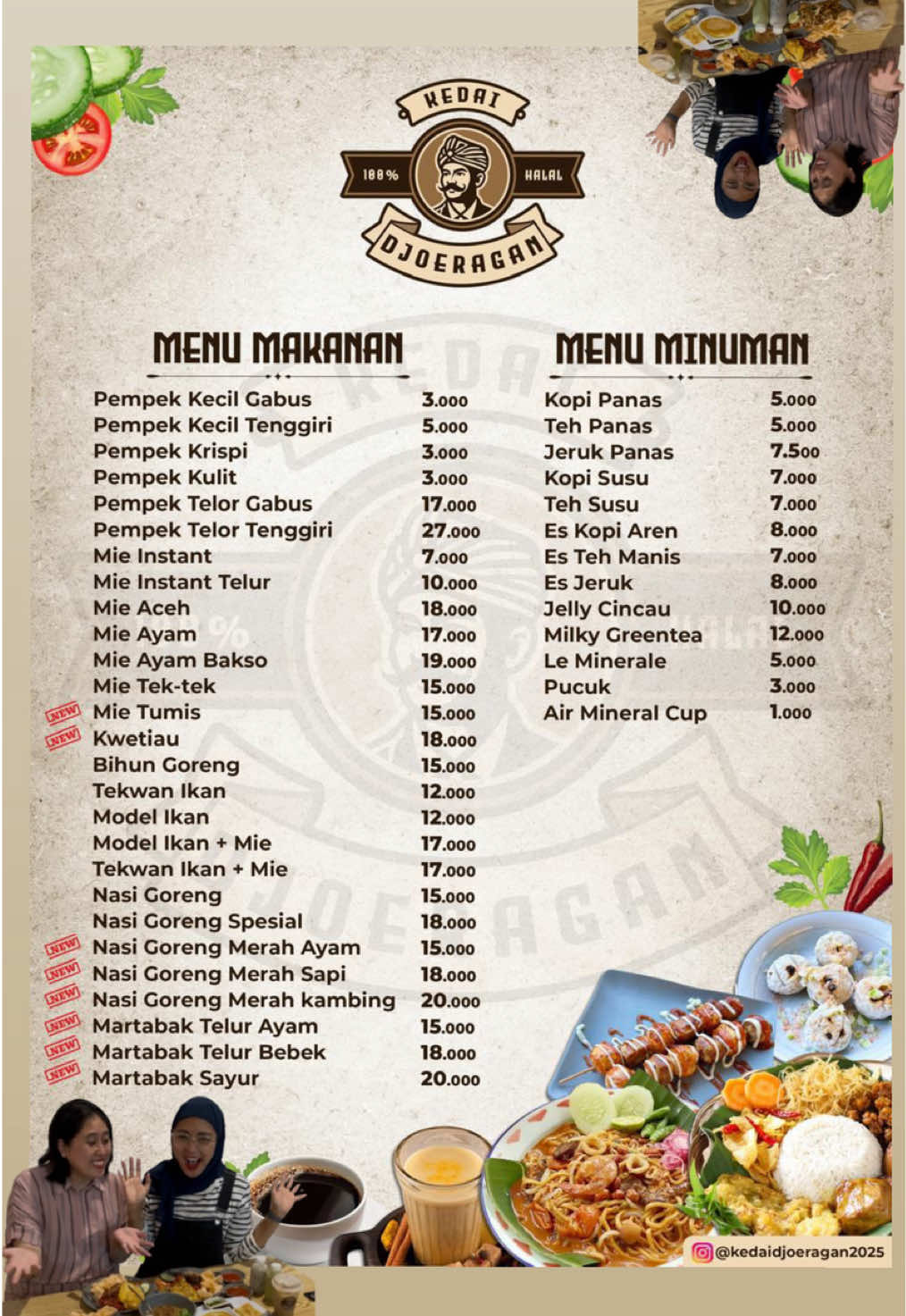Promo September 🚨🚨 Kalian harus banget ke kedai djoeragan Karna mereka ada promo minimal transaksi 20k aj kalian akan mendapatkan free es teh loh nak !!  Dan harga makanan di sini terjangkau banget mulai dari 3k aja loh nak ….  Mamak approved banget  Gasss cobain sekarang 🤤 #indonesia #palembang #palembangbedebis #fyp #makanenak #makanbanyak #FoodLover #foodies #resto #instagram