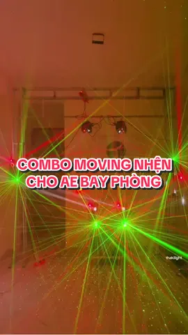 Combo đèn moving nhện 10 mắt cho anh em bay phòng tại nhà #viral #thakilight #densankhau #movingnhen #congthakilight 