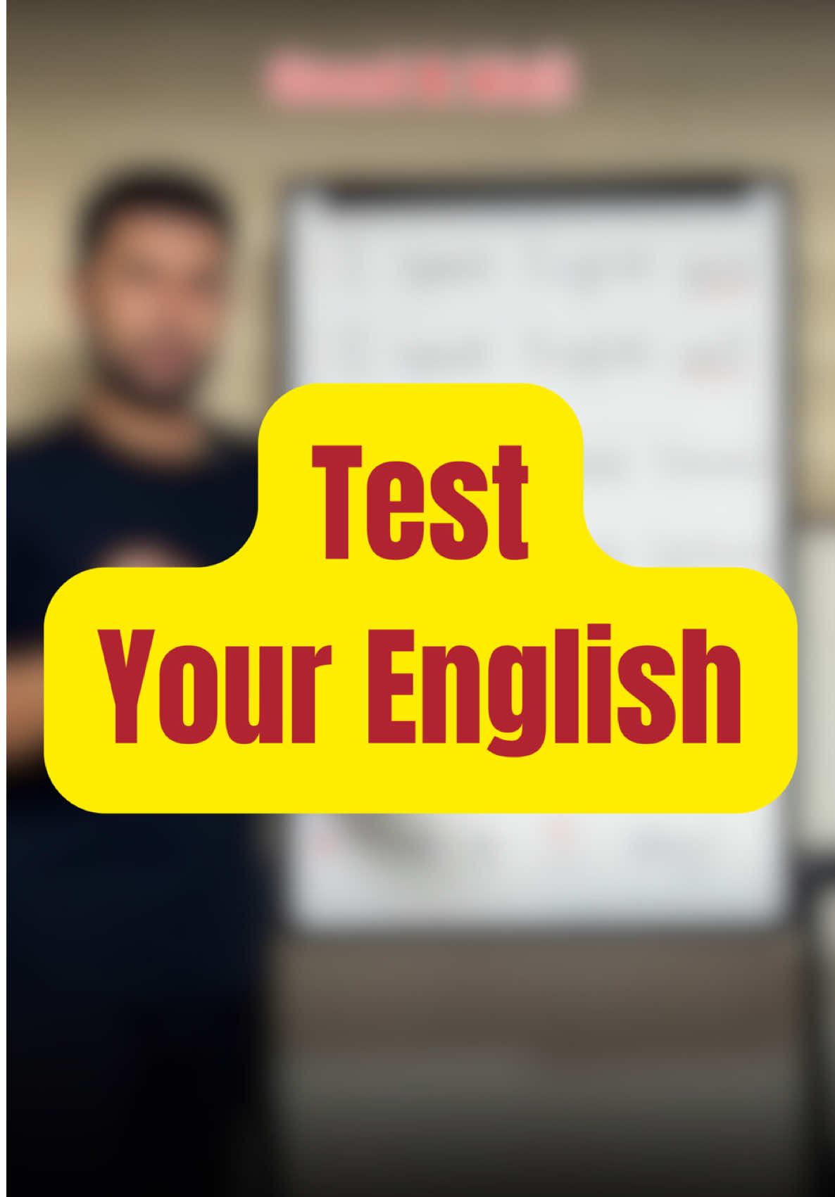 Test Your English! 🇺🇸  #english #learnenglish #englishtips #trending #easyenglish #tutoring #tutorhakim #test #englishtest 