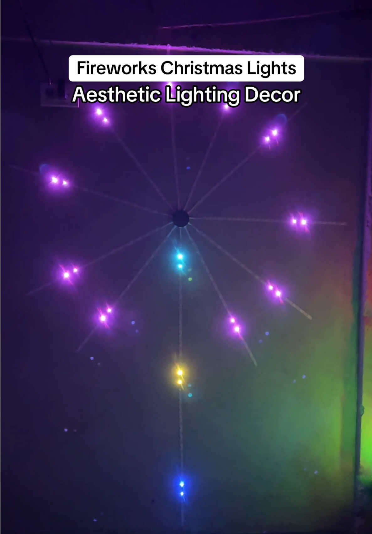 180LED Firework Lights Music Sound Sync RGB Lights With APP Remote Control Christmas Lights Strip #fireworkschristmaslights #christmasdecor #lightingdecoration  @EasydyKingdo 