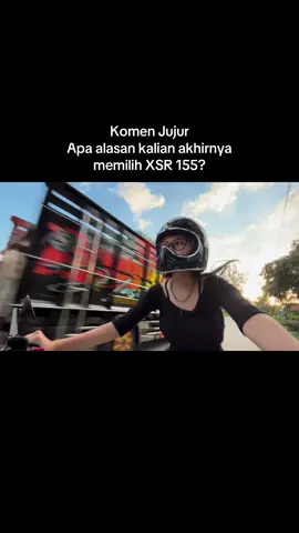 Motor yang hampir gak kelihat sliweran dijalan #ladybiker #xsr155 #motorcustom #xsr155indonesia 