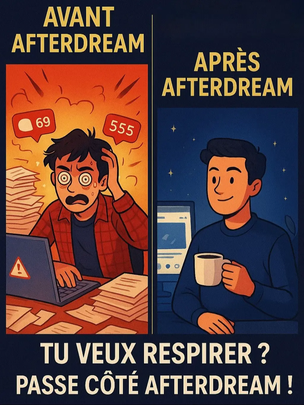 ✨ Tu as une idée, un projet, un rêve… Mais tu galères à le faire connaître ? 👉 C’est normal : avoir du talent ou une belle vision ne suffit pas. Sans communication claire et impactante, même le plus beau projet peut rester invisible. C’est là qu’Afterdream intervient : on met en lumière ton identité, on raconte ton histoire et on donne à ton projet la place qu’il mérite. 💡 Parce qu’un rêve, sans communication… reste un rêve. 🌙 Afterdream – L’art de communiquer, la liberté de bouger. 📲 Dis-moi en commentaire : quel est TON projet que tu aimerais voir briller ? #communicationskills #communication #LearnOnTikTok #SmallBusiness #viral 