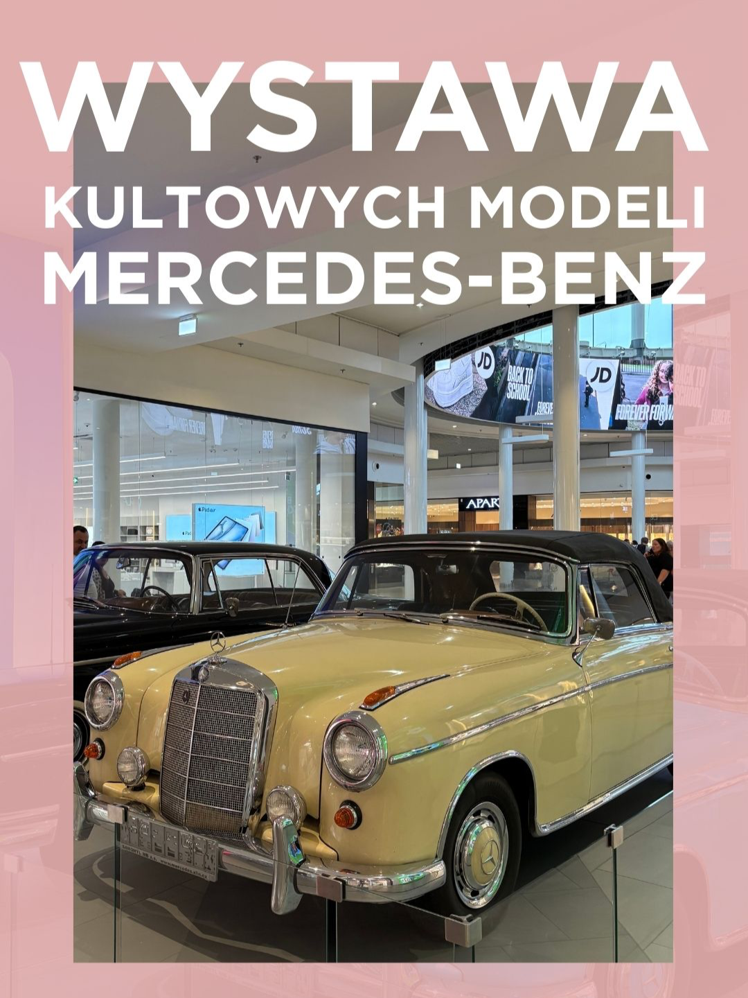 POV: KOCHASZ STARE SAMOCHODY 🚗💨 Miłośnicy motoryzacji, szykujcie się! Od dziś - 4 września do 4 października w Centrum Janki możecie podziwiać wyjątkową wystawę zabytkowych Mercedesów-Benz. Klasyki, które zapisały się w historii motoryzacji na wyciągnięcie ręki! 👉 Wpadacie zobaczyć? #Auta #CentrumJanki #Zabytkowesamochody #mercedesbenz