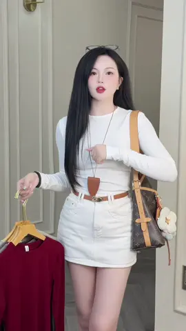 Áo thun trơn dài tay ôm body The Kim #champhanreview #aothun 