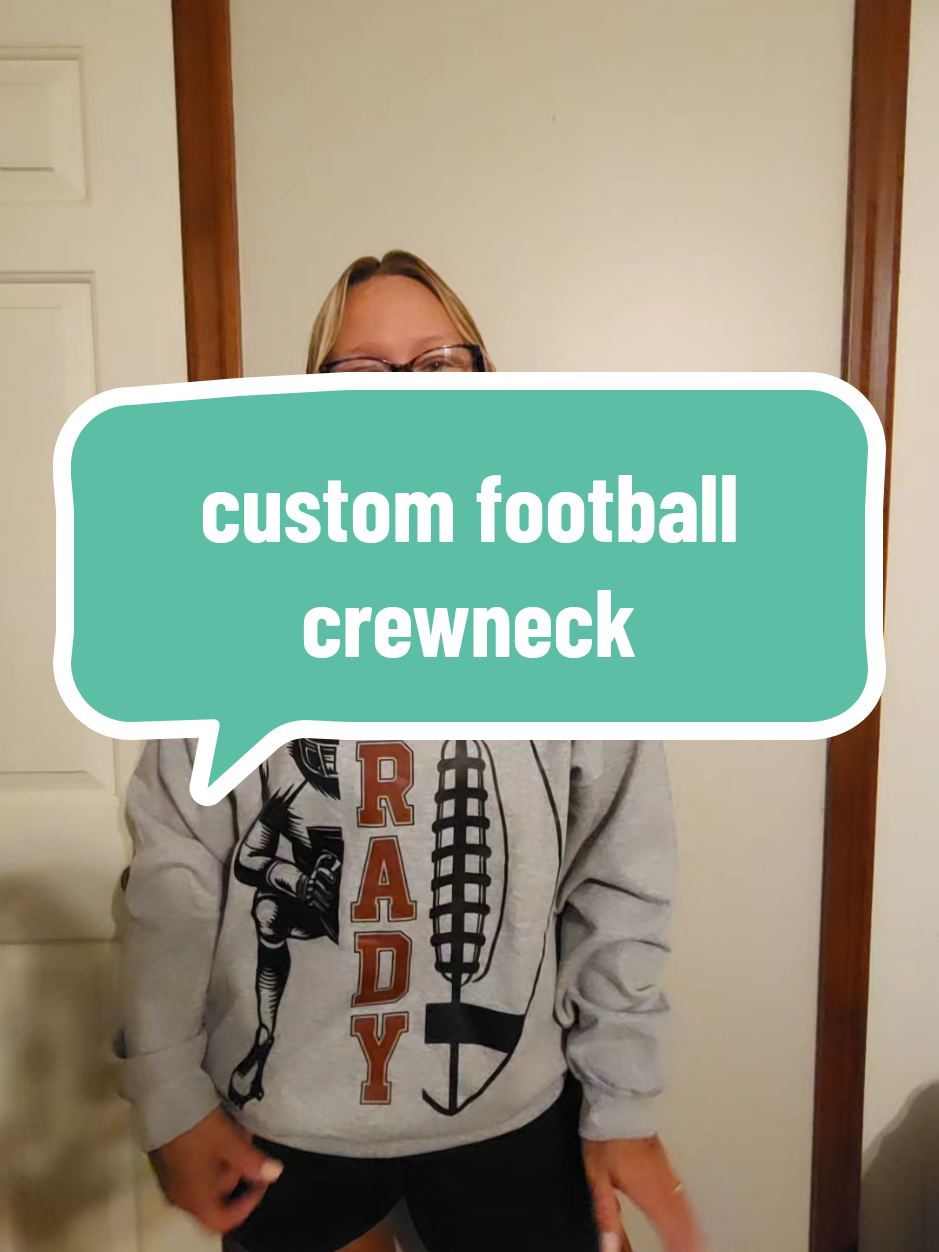 Custom football crewneck sweatshirt!!!!  #customfootballshirt #customfootballsweatshirt #footballshirts #footballshirt 