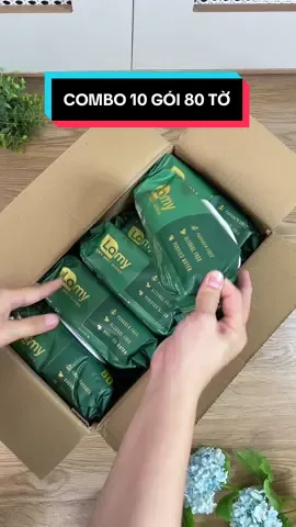 COMBO 10 GÓI 80 TỜ - Thùng 10 gói khăn ướt 80 tờ, Không cồn không parabens cao cấp dùng được cho trẻ em #cindythuytichcuc #khanuotkhongmui #khanuotlamy #lamy #xuhuong 
