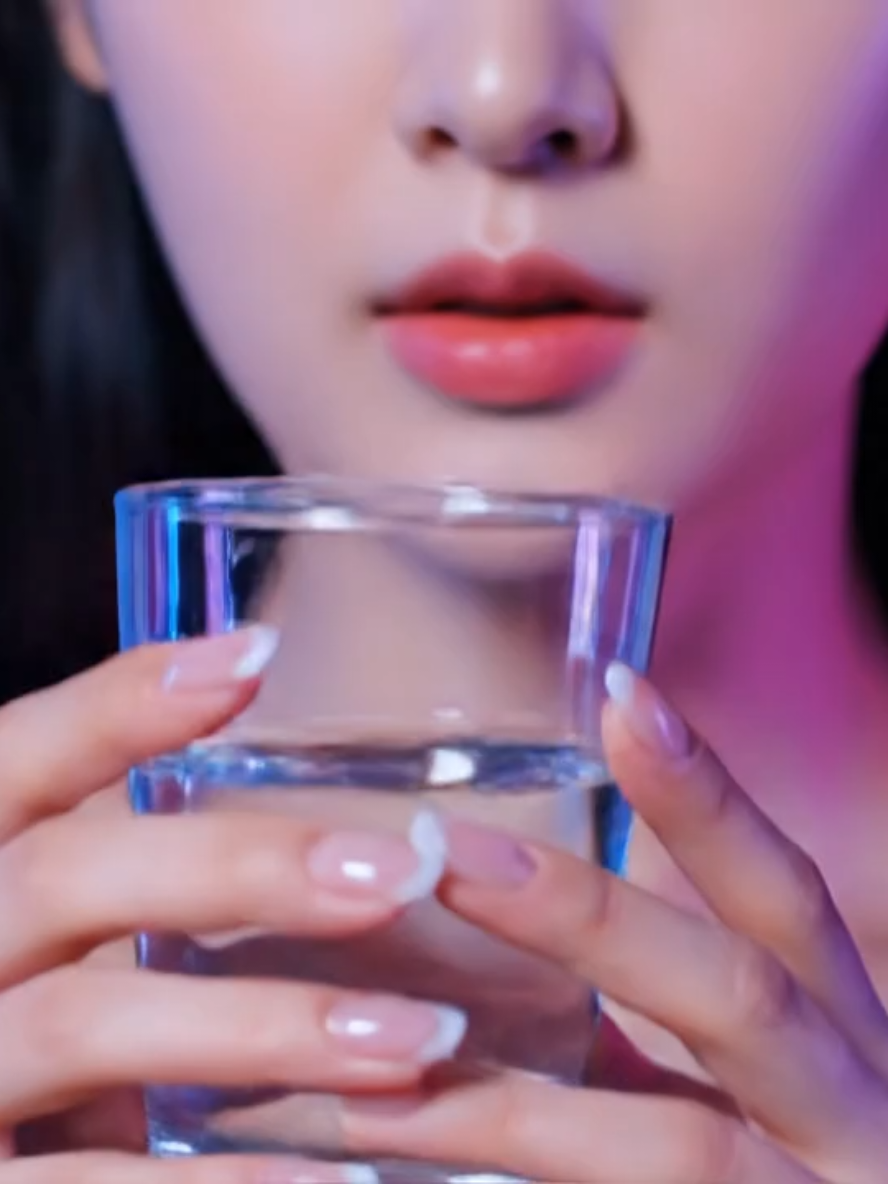 The most magical water sip 💧✨ #ASMR #WaterASMR #RefreshingSounds #OddlySatisfying #asmrcommunity 