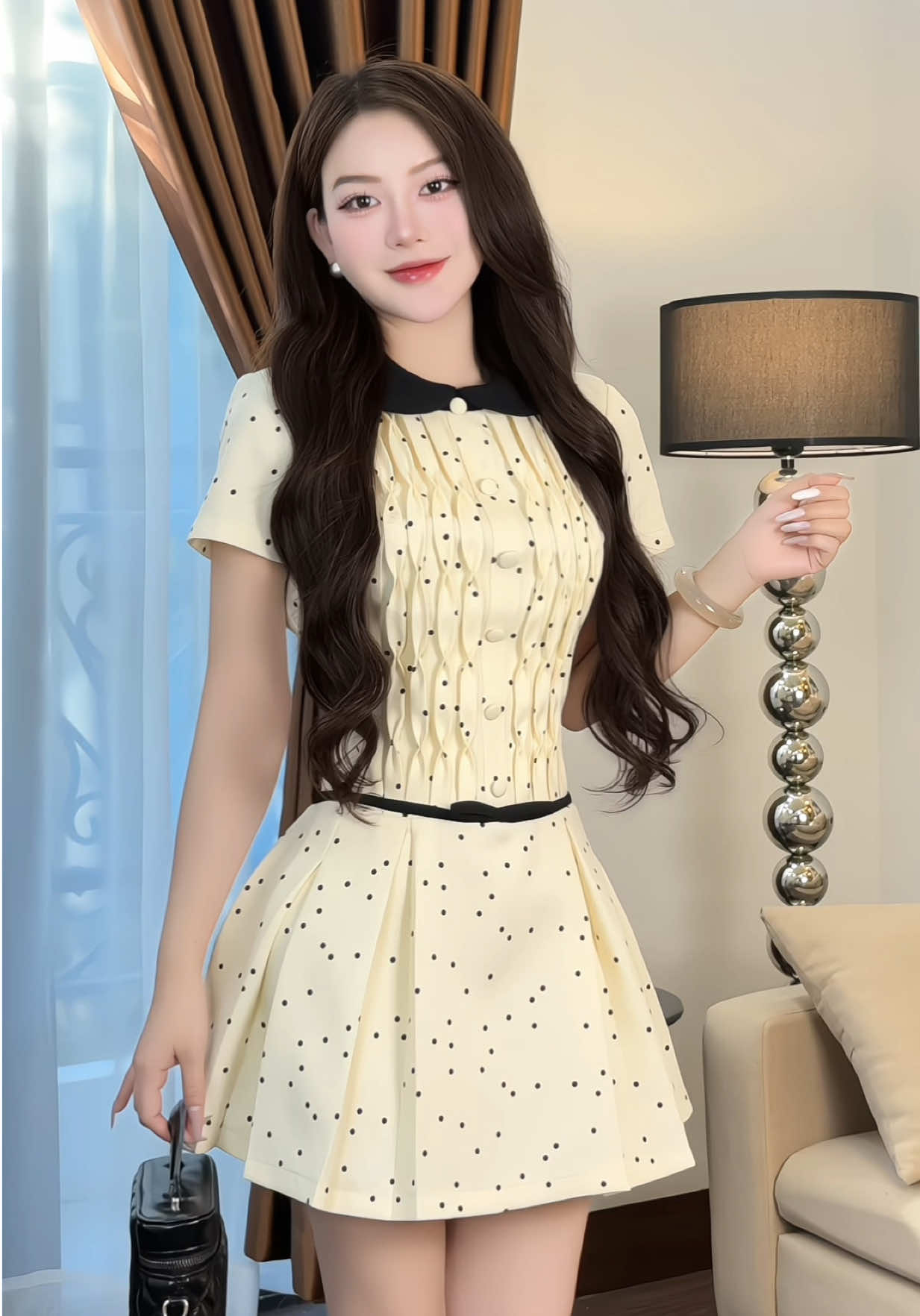 Hoa ko sắc, ko hương chỉ là thân hoa dại 🥰 #thoitrangnu #lyna_vaythietke #vaydep 