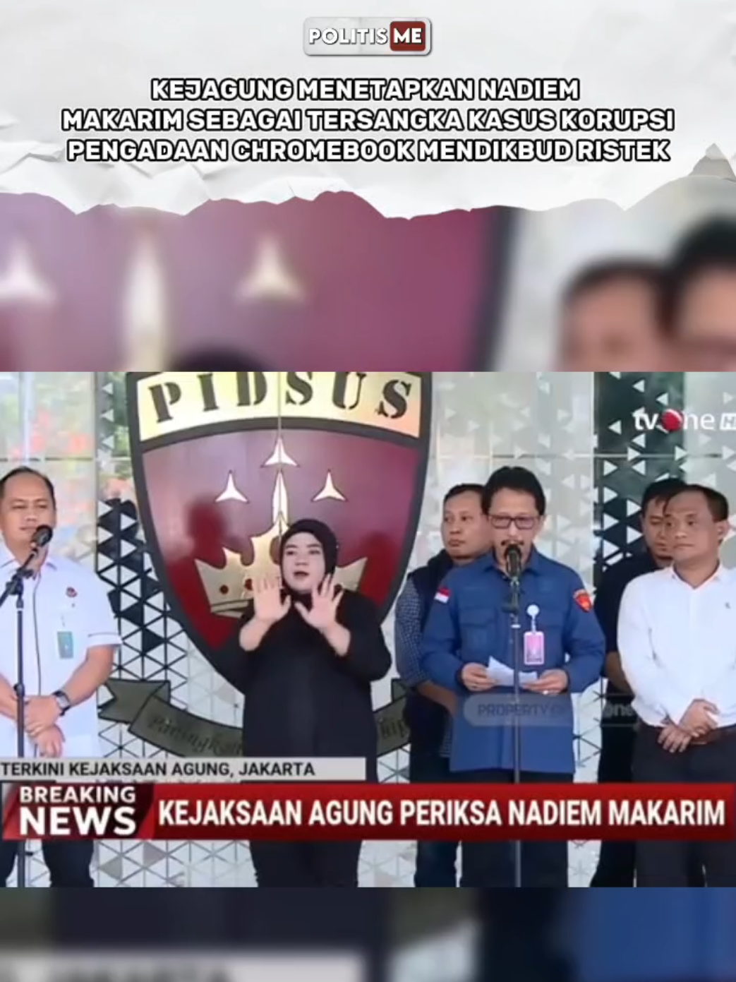 Kejagung akhirnya menetapkan Nadiem Makarim sebagai tersangka kasus Korupsi pengadaan Chromebook di Kementerian Pendidikan, Budaya, Riset dan Teknologi (Kemendikbud Ristek).  #kejagung #nadiemmakarim #kasus #korupsi #tersangka 