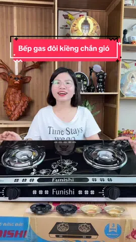 Trả lời @korea Bếp gas đôi Funishi giá tốt, kiềng chắn gió tiết kiệm 30% gas, kính cường lực chịu nhiệt chịu lực khung inox mâm non, kiềng tráng men, lửa xanh đều #hangxinhtuoi #bepgasdoifunishi