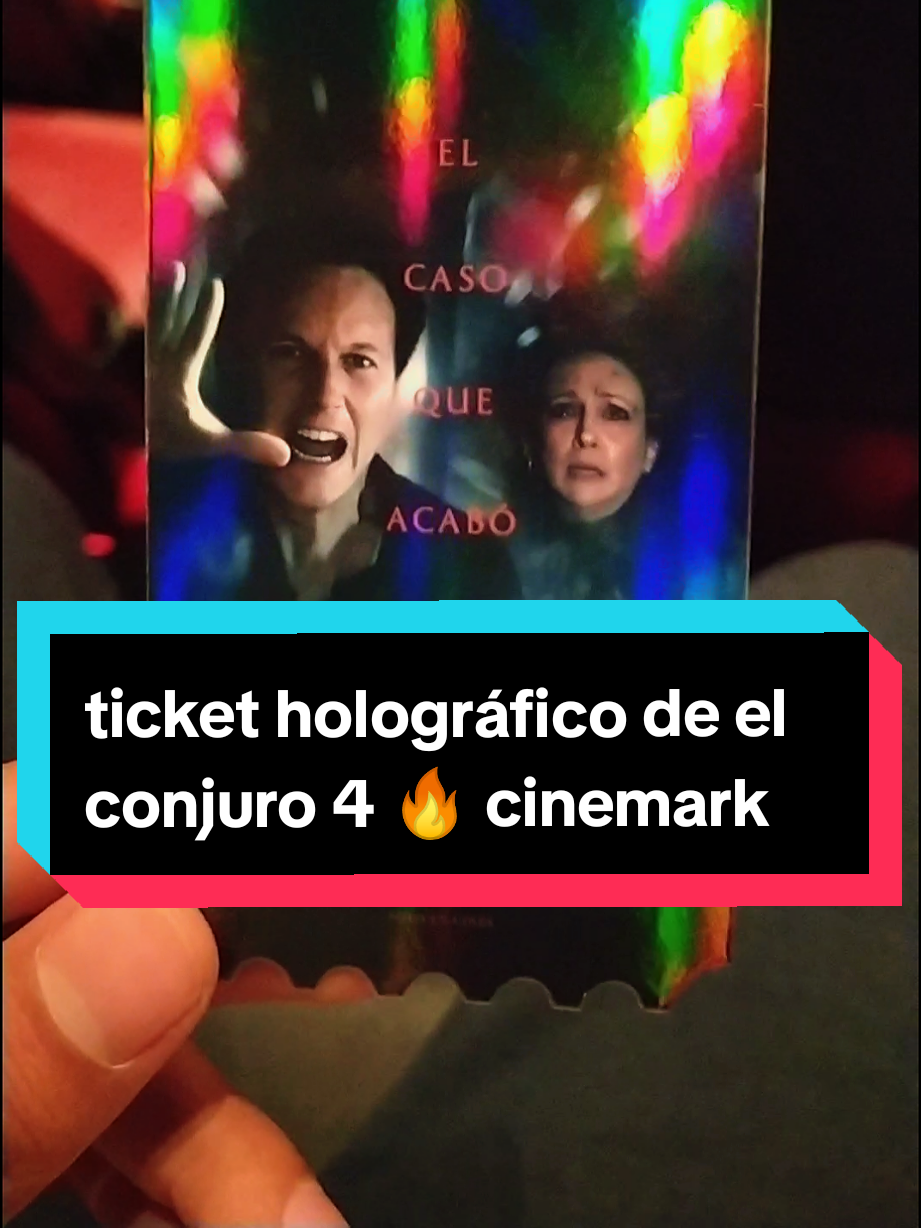 ticket de colección el conjuro 4 últimos ritos 🔥 #cinemark #elconjuro #coleccion #ticket #fyp #paratii #peru🇵🇪 