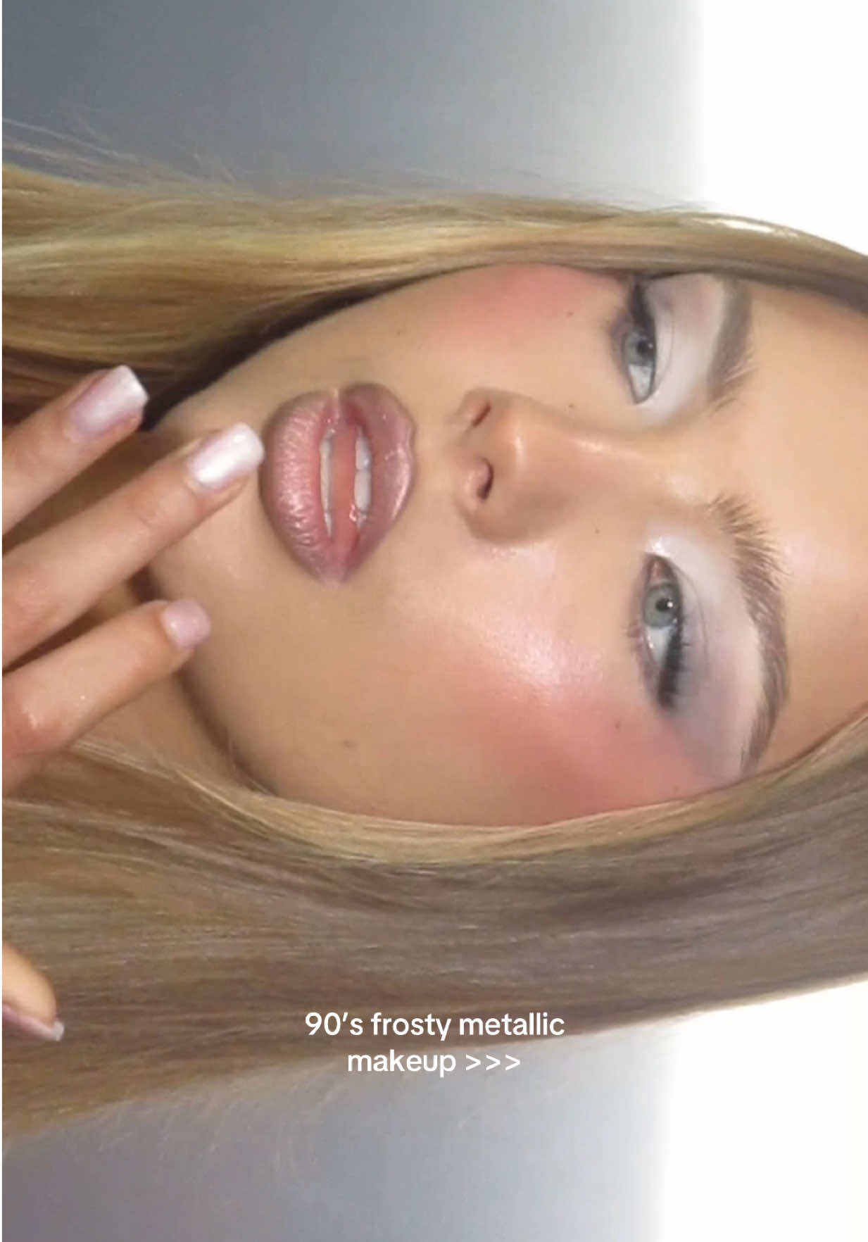 this look was one for the books!! on my muse @emma  #frostymakeup #90smakeup #editorialmakeup #makeupinspo 