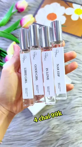 Combo 4 chai nước hoa nữ 99k #emchintaphoa #xuhuong #xh #nuochoanu 