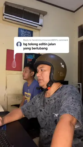 Edit poto jalan berlubang #SerunyaBelajar 