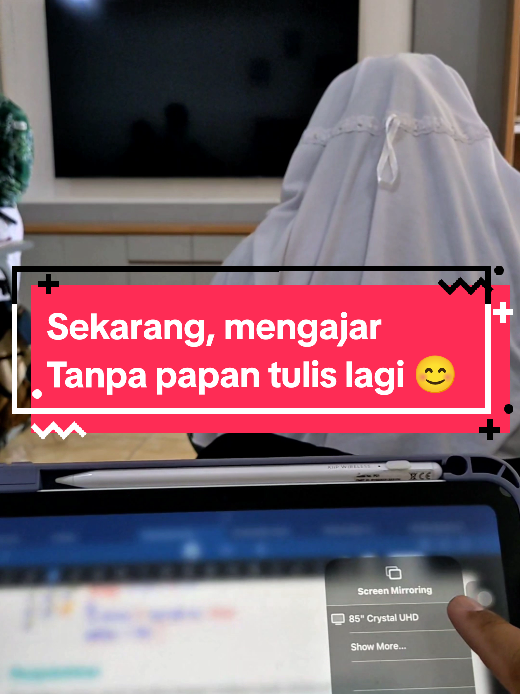 Semua jadi sat set, guru mengajar jadi ringkas, murid sharing kerjaan juga lebih mudah #anycast #chromecast #tablet #ipad #papantulis 