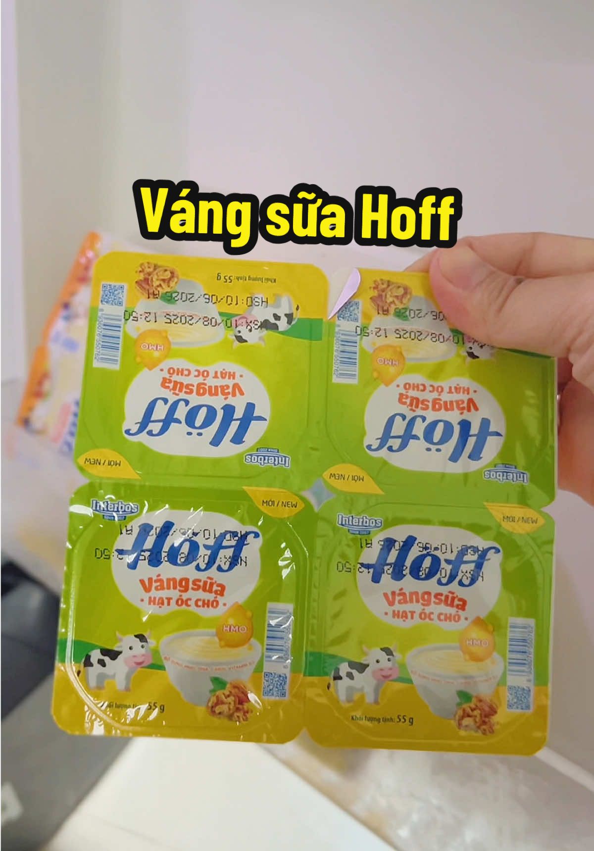 Váng sữa hoff cho bé mix 4 vị #vangsua #vangsuahoff #hoff #mebimsua #xuhuong 