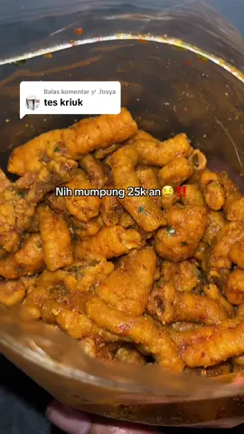 Membalas @🝳 .řosya ususnya renyah bgt😭🫶🏻 #ususkrispy #kripikusus #ususpedasdaunjeruk #ususpedas #ususayamcrispy  #cemilanviral 