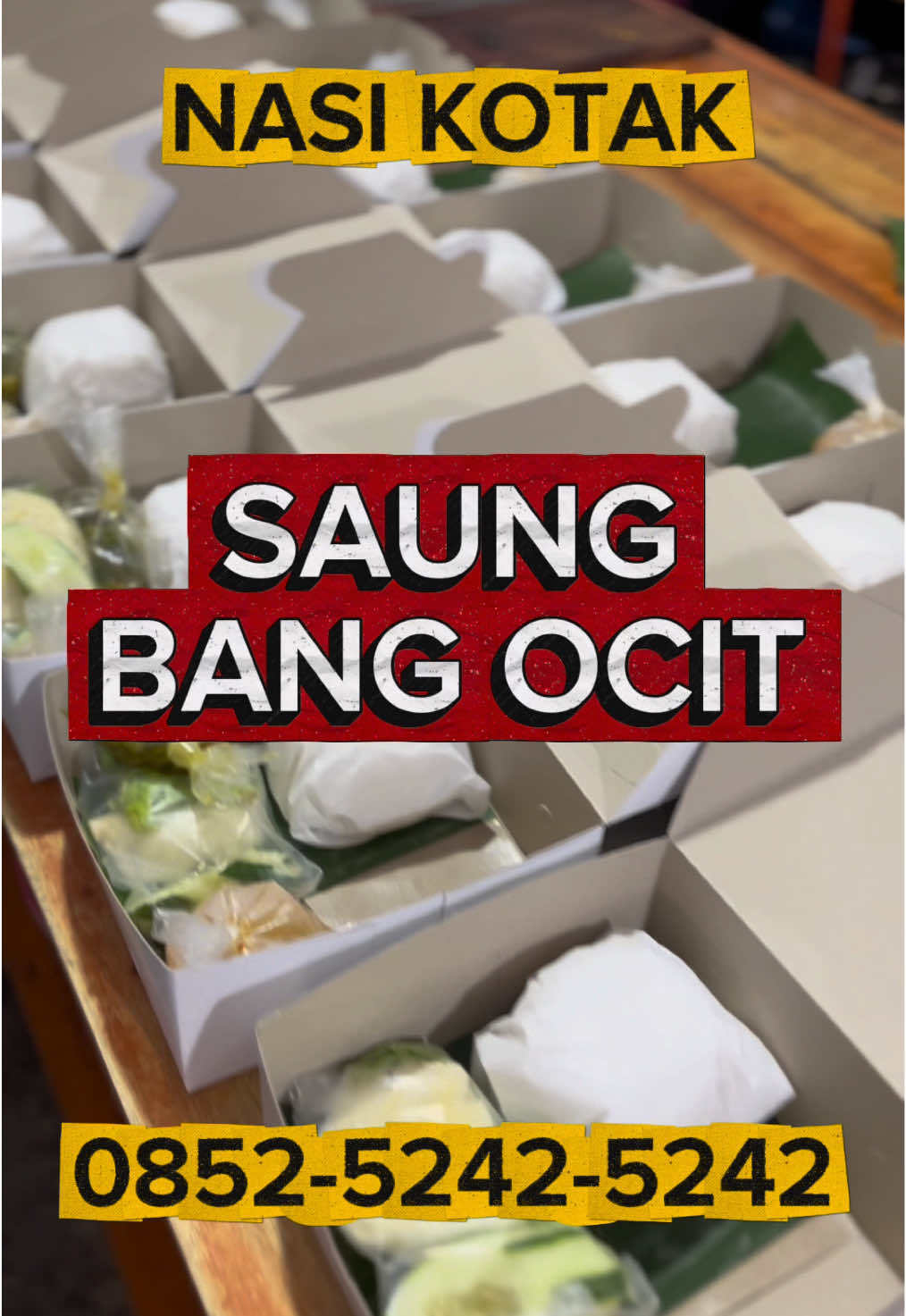 Pemasanan Nasi kotak untuk acara keluarga/arisan/meating/dll. bisa langsung contact ke nomor yang tertera atau bisa lewat bio kita ❤️ terima kasih🔥🙏🏻 #saungbangocit #nasikotak #seruitlampung #rumahmakan #jalur2korpri 