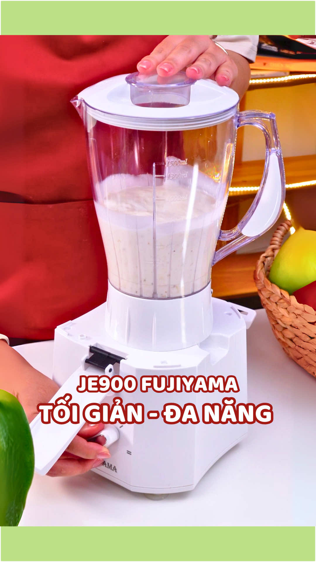 JE900 Fujiyama vừa là máy ép vừa tích hợp 3 cối xay thông minh tiện lợi, tiết kiệm không gian bếp cho bạn #fujiyama #fujiyamavietnam #chatluongnhat #mayepdanang #je900 