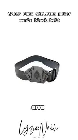 Cyber Punk skeleton poker men's black belt !!! #CyberPunkskeleton poker men's #blackbelt #fyplyzoonaih #fypシ゚ #fyppppppppppppppppppppppp 