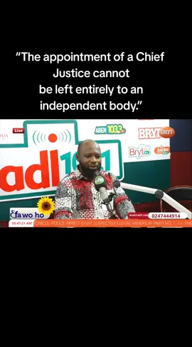 The mandate given to the President comes directly from the people, as the whole country votes to elect him. This means that when the President appoints the Chief Justice, it is not solely his personal decision. Indirectly, it is the decision of the people, because the authority he exercises in making such appointments comes from the mandate entrusted to him by all Ghanaians. #ghanatiktok🇬🇭 #politics #fypシ゚ #chiefjusticetokornoo #judicialsystem 