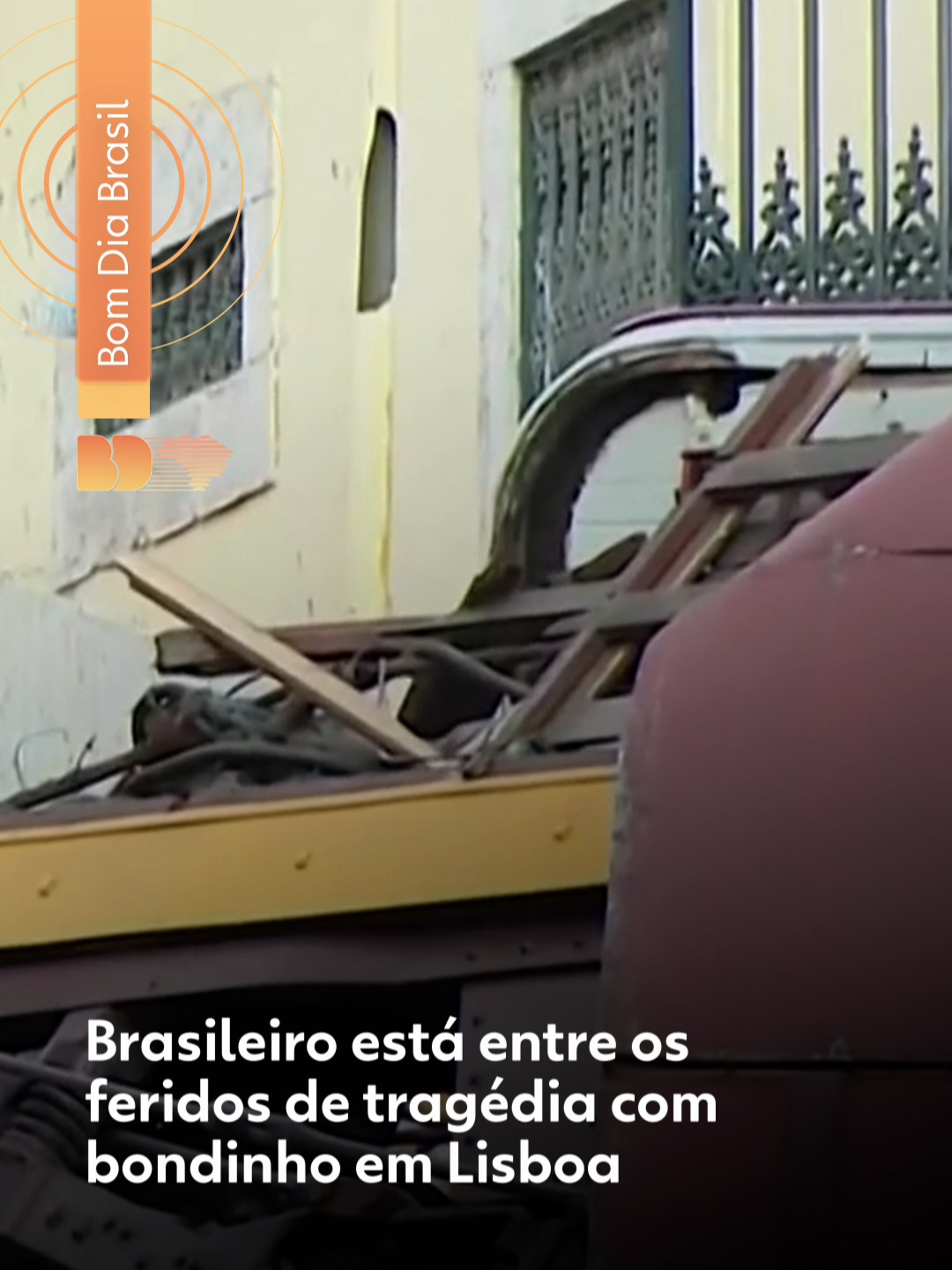 #Portugal - Um brasileiro está entre as pessoas que ficaram feridas por conta do descarrilamento do Elevador da Glória, bondinho das principais atrações turísticas de Lisboa, segundo afirmou nesta quinta-feira o jornal português 