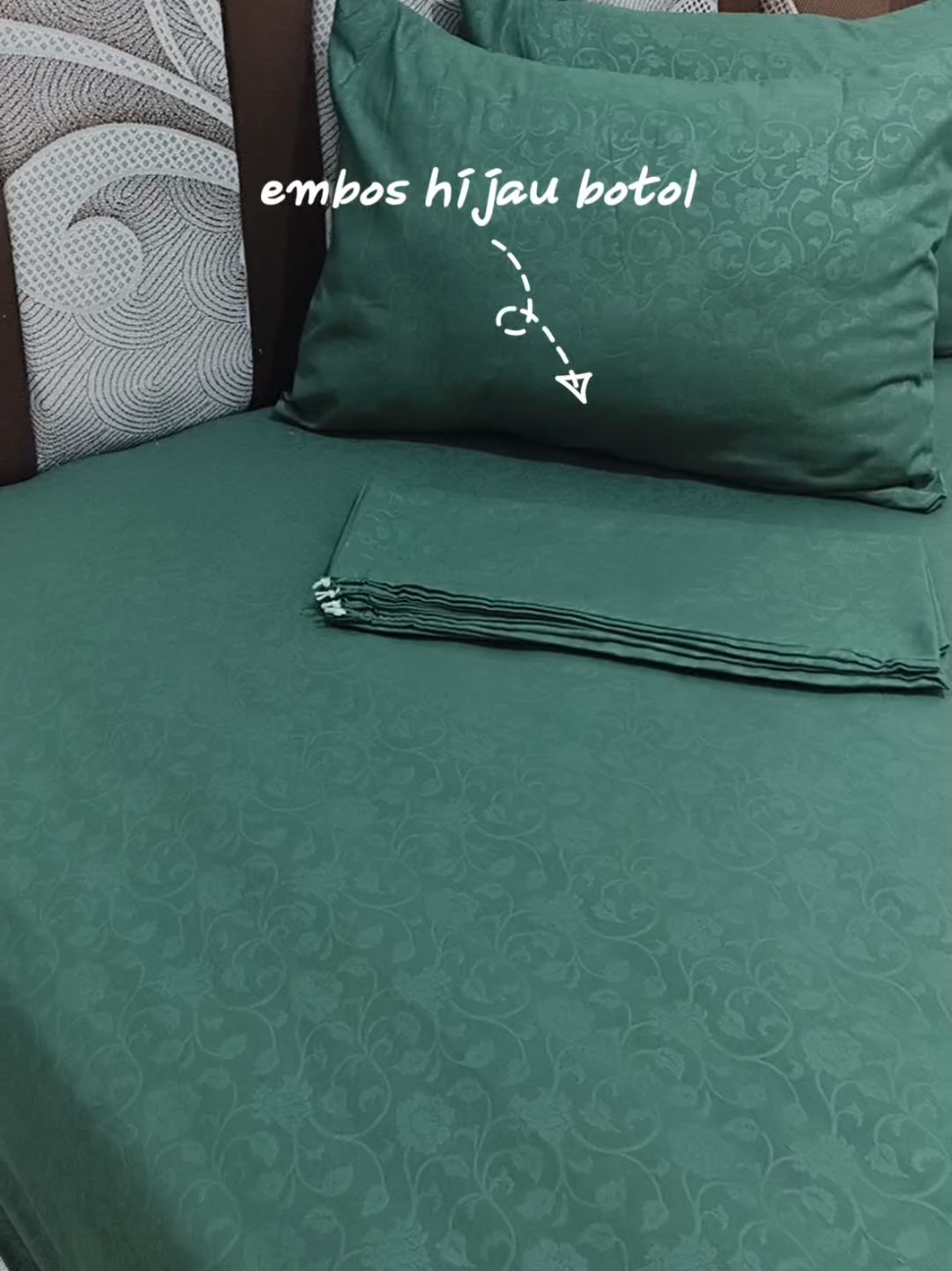 EMBOS POLOS💚✨ sprei #embos #spreiembos #bestseller #fyp 