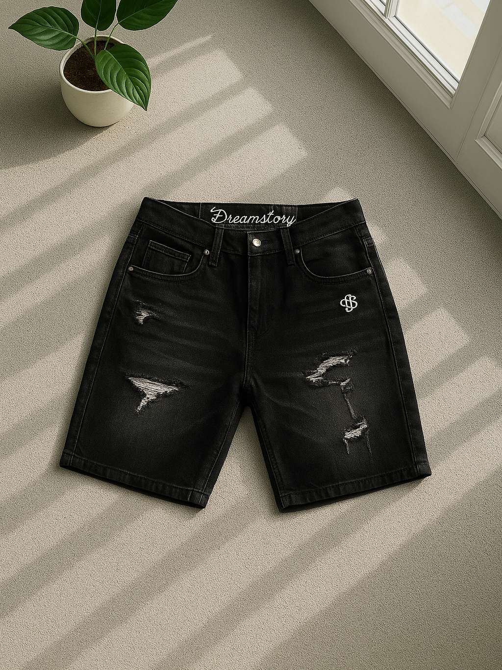 CELANA JEANS PENDEK DREM#celanapria #celanapendek #celana#celanajeans #outfitideas 