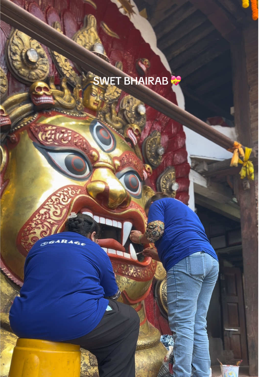 Happy indra jatra ❤️🥰#basantapur #indrajatra #newariculture #b_gvlog0 #swetbhairab @Boshigaun Dabali @We Newars Official 