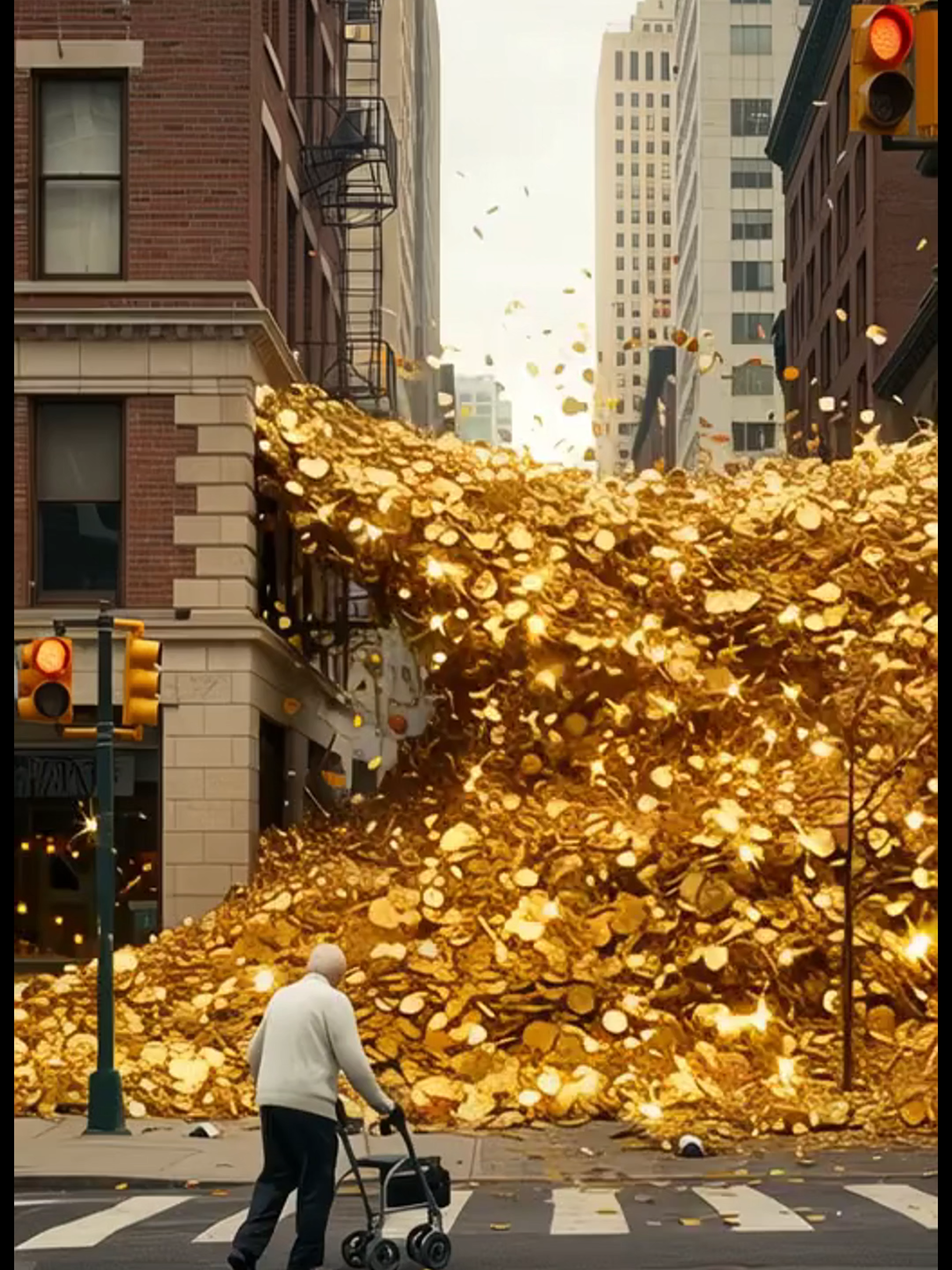 길을 건너다가 만난 노후자금