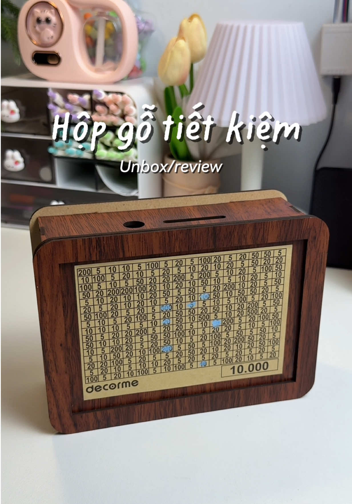 Tiết kiệm 10tr thật dễ với hộp gỗ tiết kiệm này #heodat #hopgotietkiem #tietkiemtien #meoriviu636 #xuhuongtiktok 