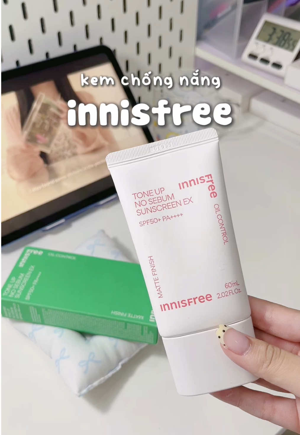 bà nào da dầu như tui thì kem chống nắng Innisfree là chân ái rồi đó 🥰 #innisfree #kcninnisfree #kemchongnang #unboxcunganna 