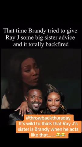 Brandy has always called Ray out when necessary and remains a supportive big sister. And I love that she is still an honest and straightforward Big Sister! #brandy #rayj #throwbackthursday #Siblings #fyp 
