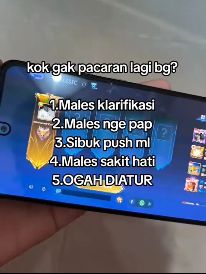 malas mengenal dan sudah mati rasa.  #mlbbstory#katakatamlbb#quotesmlbb#storymlbb #katakatasad 