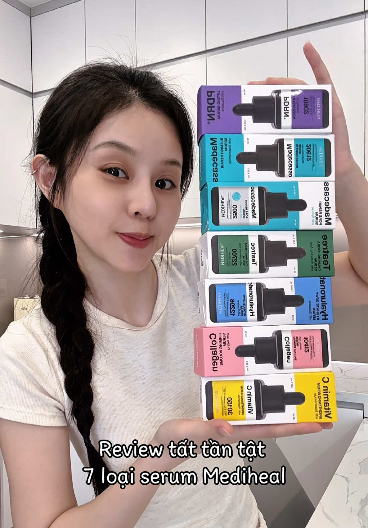 Tui tốn tiền để mấy bà khỏi tốn nha :3 #kbeauty #mediheal #serum #giammun