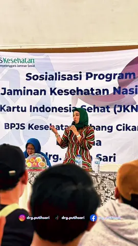 Sosialisasi program Jaminan Kesehatan Nasional (JKN) #drgputihsari #dailyofibuputih #jkn #bpjskesehatan #capcut 