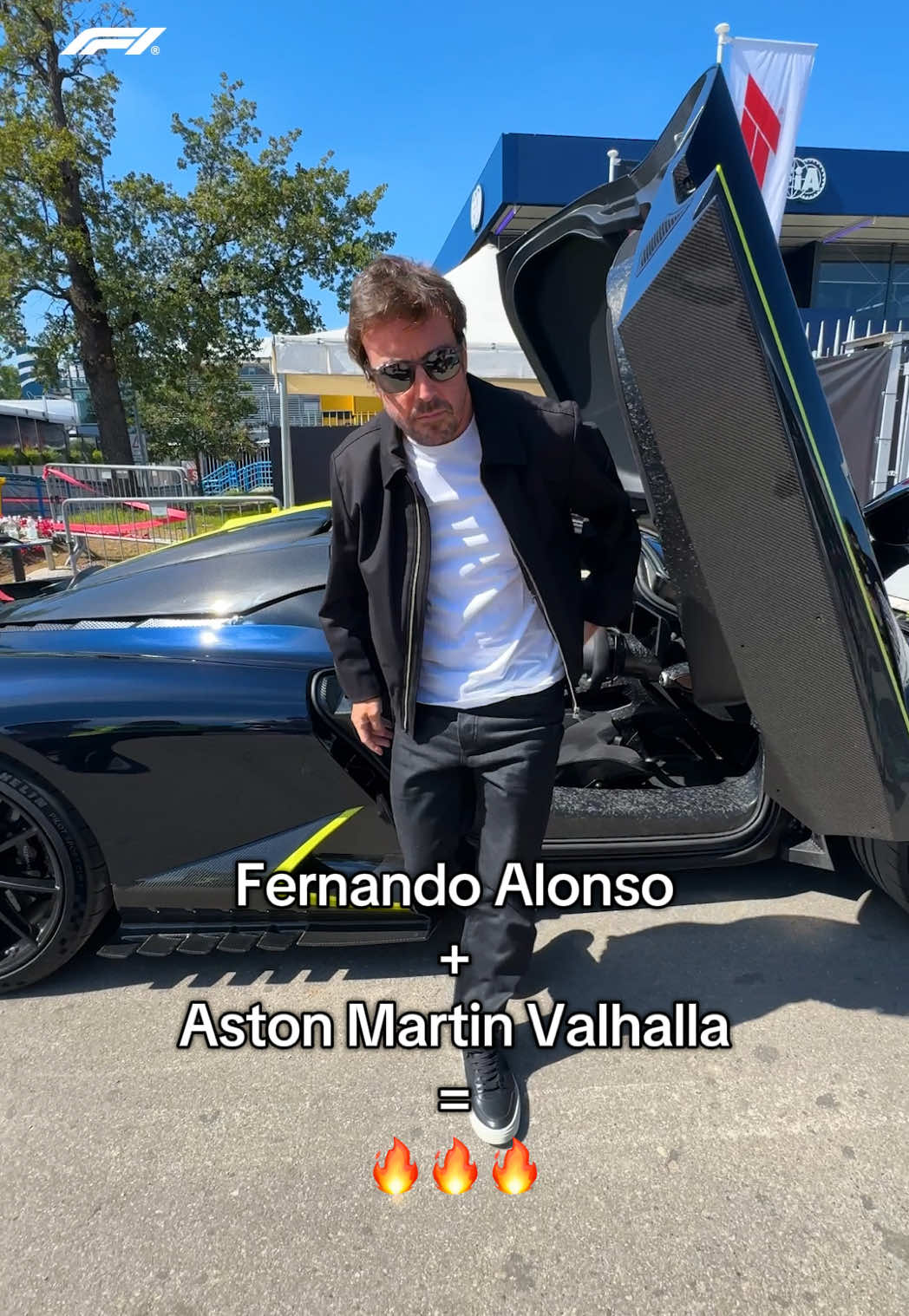 THE AURA!!! 😮‍💨 @Fernando Alonso #f1 #italiangp #fernandoalonso #astonmartin #Motorsport 