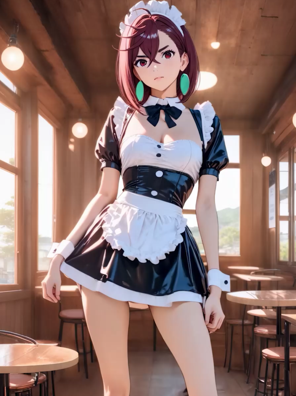 Momo Ayase maid cafe trending dance #momoayase #dandadan #trendingsong #anime #waifu 
