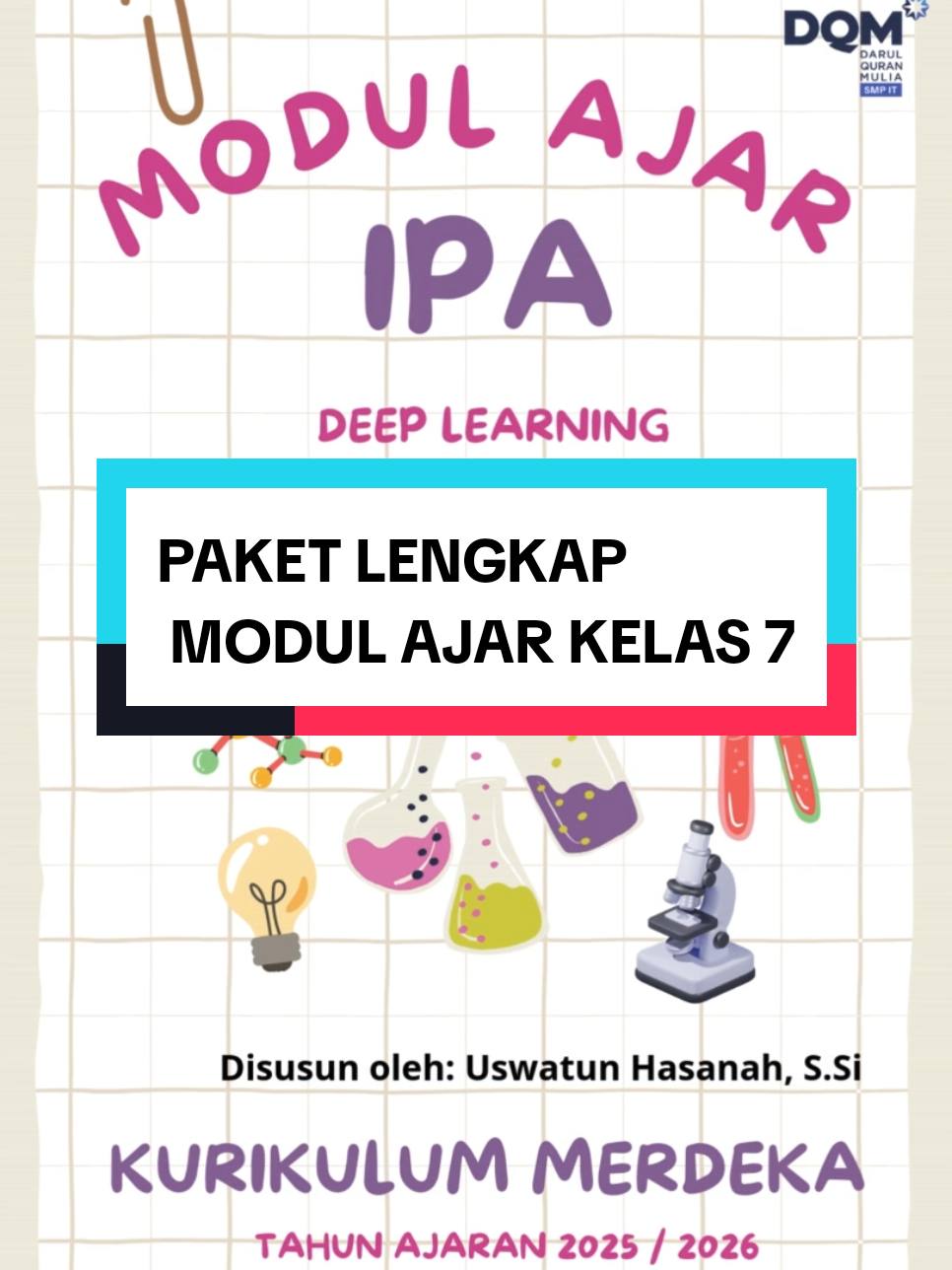 paket lengkap modul pembelajaran deep learning, ipa kelas 7 semester 1  (4 bab)  #deeplearning #modul #ipa #lkpd #Science 