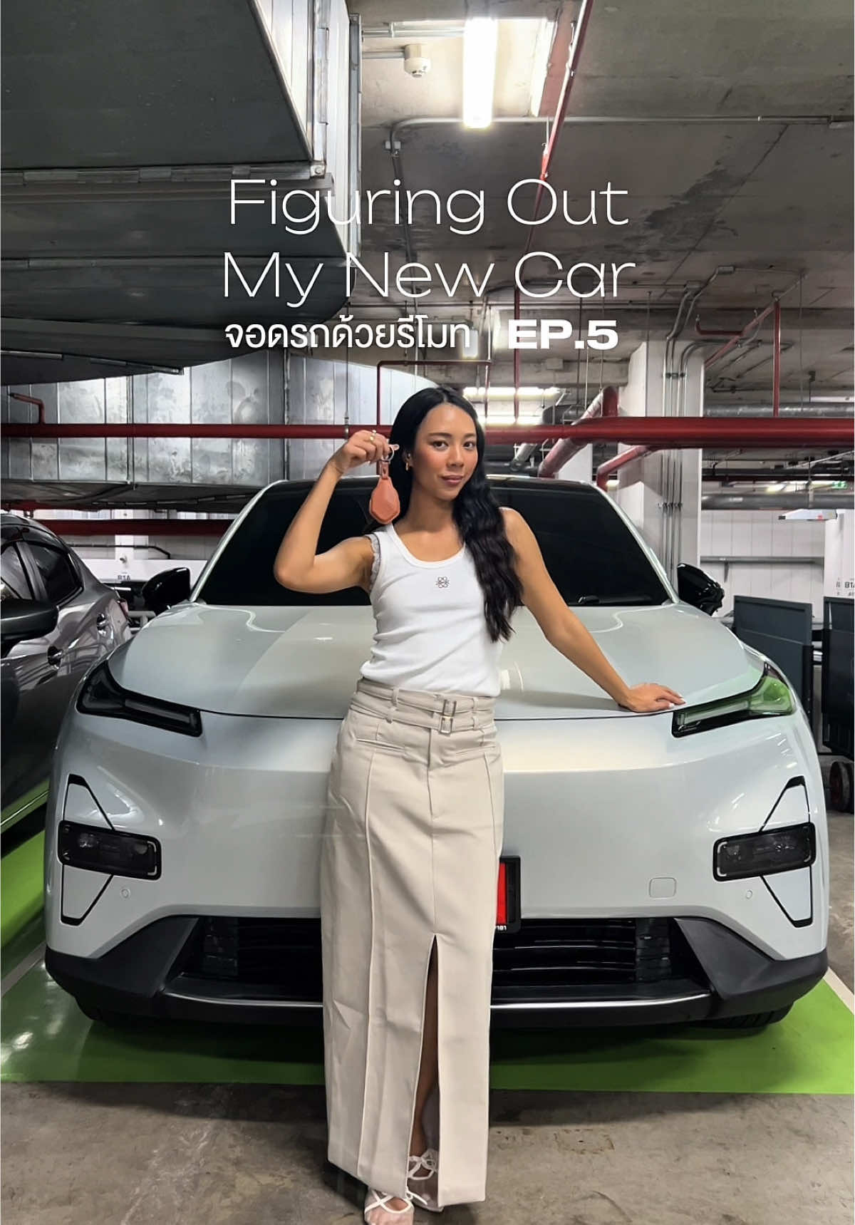 Figuring Out My New Car EP.5 จอดรถด้วยรีโมท 🎮😍✨ #รถยนต์ไฟฟ้า #evcar #deepal #รถไฟฟ้า #deepals05 