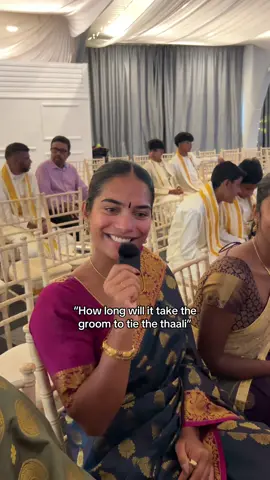 At least the groom wasn’t too far off 😂🙃 #tamilwedding #tamilbride #tamilgroom #southasianwedding #tamilbridesmaids 
