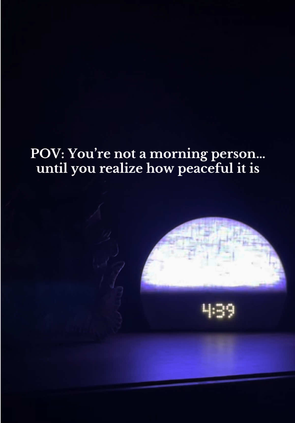 4:30am me-time: 10% peace, 90% me convincing myself not to go back to bed  #FYP #SelfCare #motivation #disapline #morningvlog 