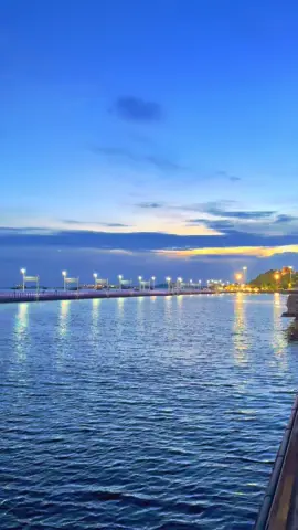 🛶มุมโปรด วิวสะพานสีม่วงยามค่ำ…คิดถึง📍#เกาะลอยศรีราชา #วิวทะเล #สายชิว #ทะเล #ฟีดดดシ 