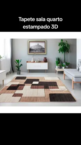 Tapete sala quarto estampado 3D Link na bio!  #shopee #achadosshopee #compras 