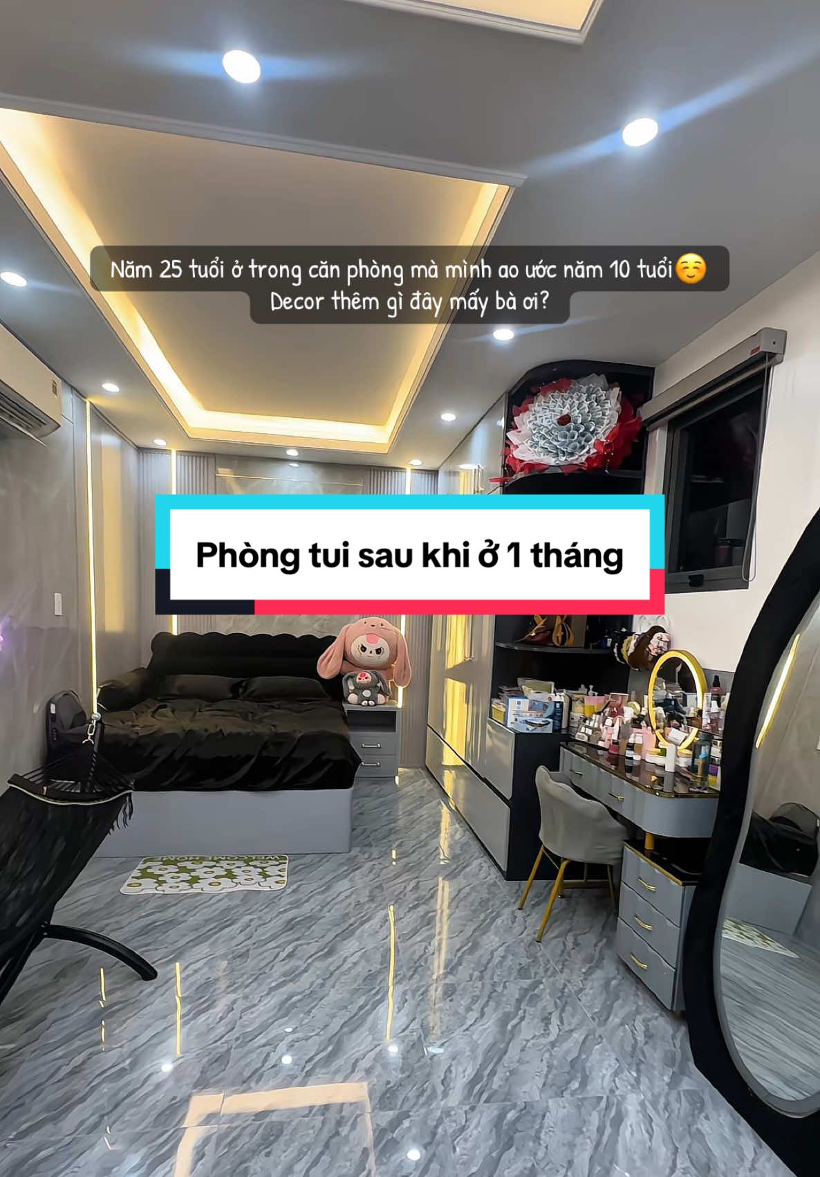 Căn phòng ấy sau khi tui ở được 1 tháng😇 Muốn decor thêm gì đó mấy bà chỉ tui dí. #phongdep #decorphong #nhadep #xuhuong #viral 